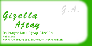 gizella ajtay business card